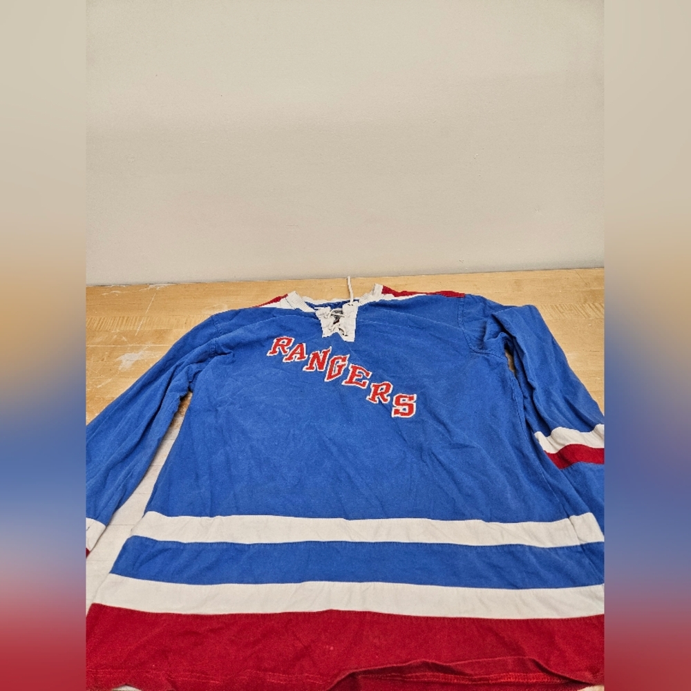 Blue Rangers Hockey Long Sleeve T-shirt